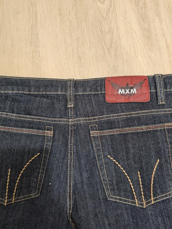 MXM Dark Wash Bootcut Jeans 16P Petite Stretch Mid Rise Classic Denim - Picture 9 of 10